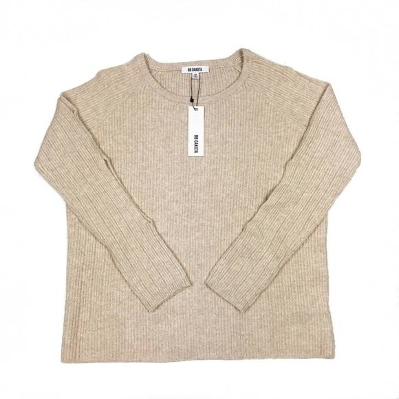 BB Dakota Underneath it all Sweater Sand Sz M NWT - Picture 2 of 8